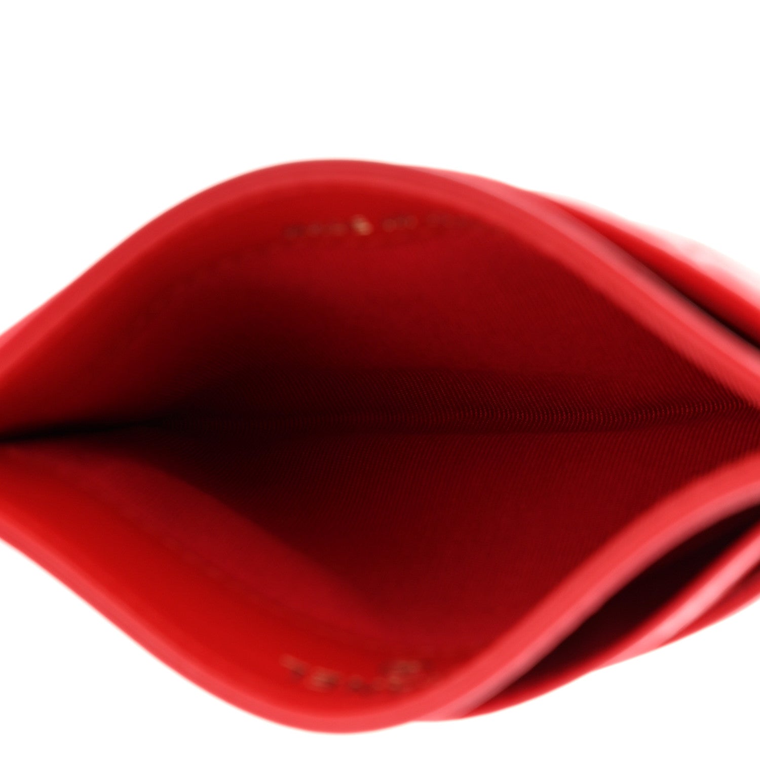 Chanel Lambskin Camellia Embossed Card Holder Red 5 of 8