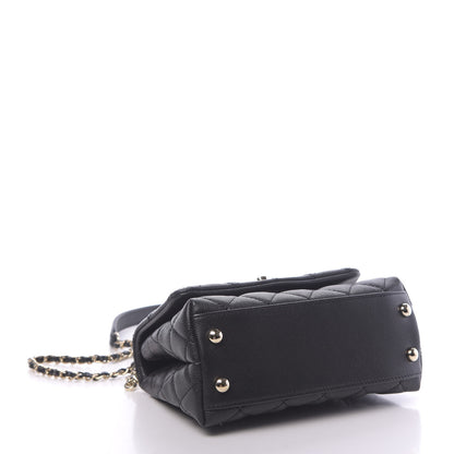 Chanel Caviar Quilted Extra Mini Coco Handle Flap Black 4 of 10