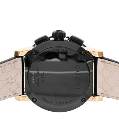 Gucci PVD Stainless Steel Calfskin 44mm G-Chrono Quartz Watch Black 4 of 5