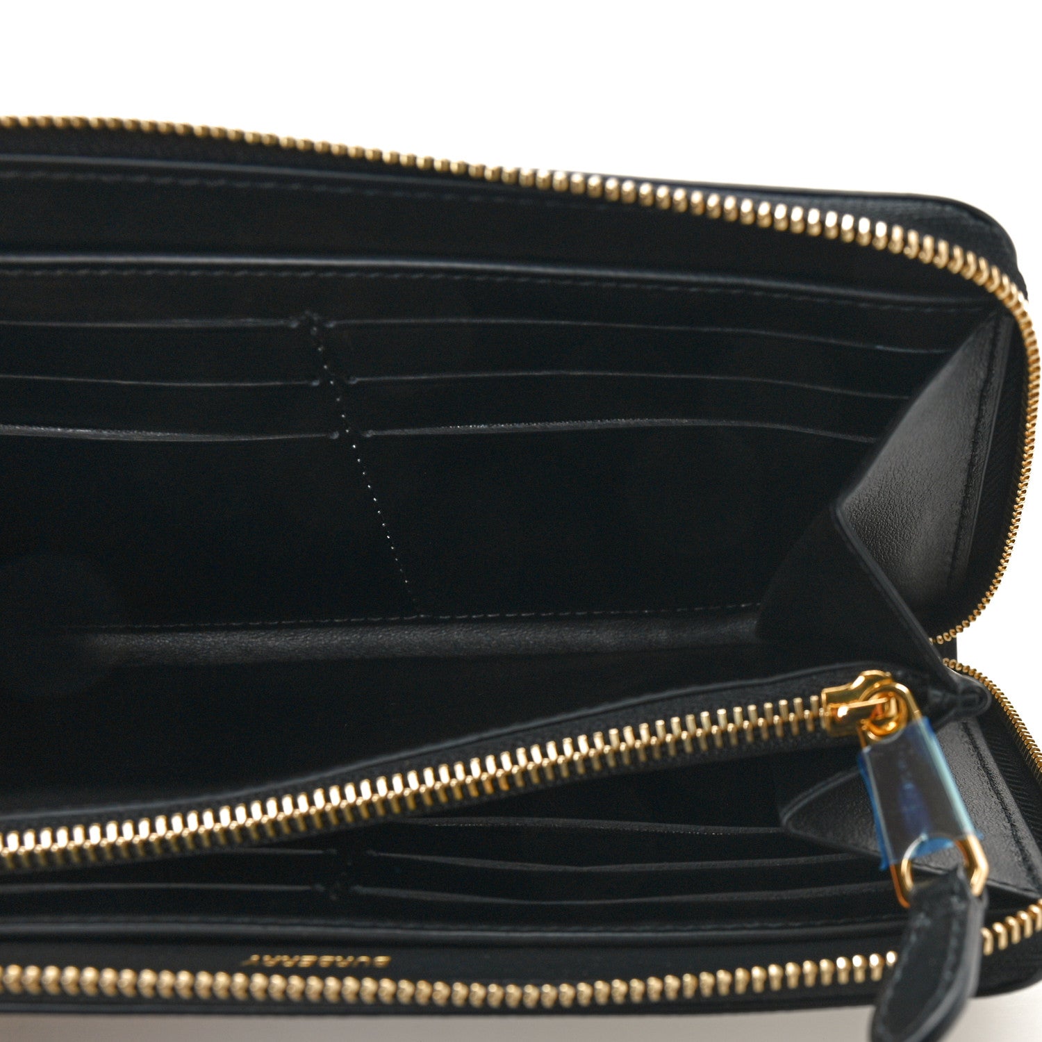 Burberry Vintage Check Elmore Zip Around Wallet Black 5 of 8