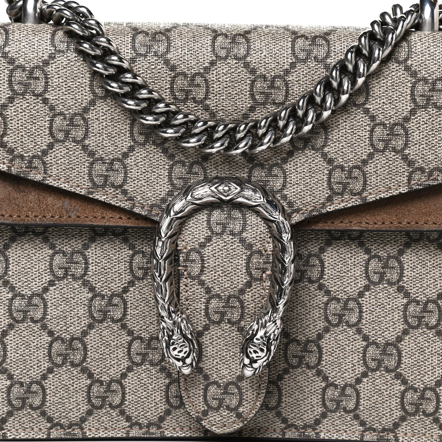 GG Supreme Monogram Mini Dionysus Shoulder Bag Taupe