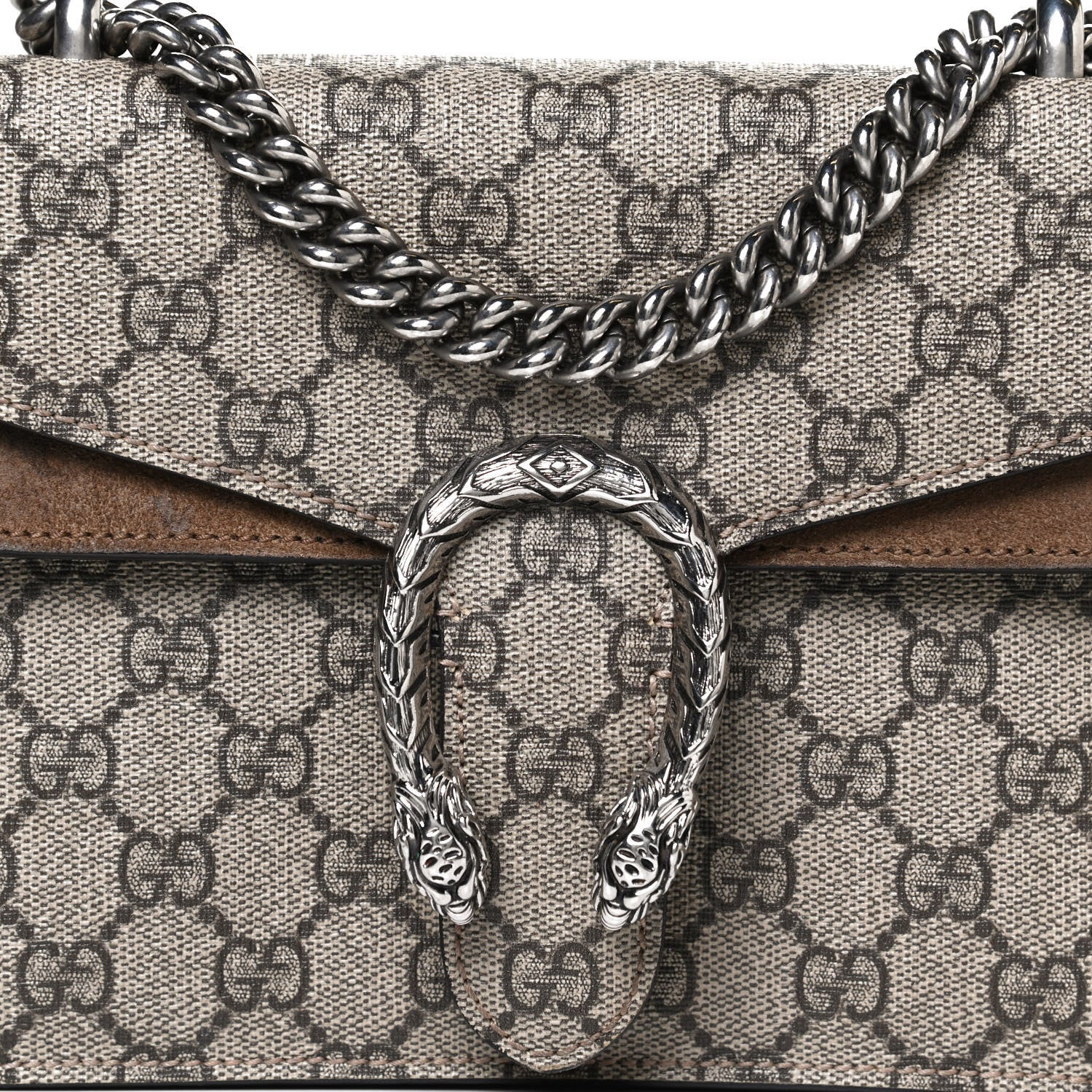 Gucci GG Supreme Monogram Mini Dionysus Shoulder Bag Taupe 9 of 15