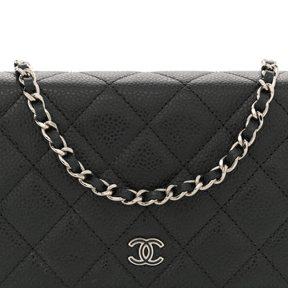 Chanel Caviar Quilted Wallet on Chain WOC Black 8 of 11