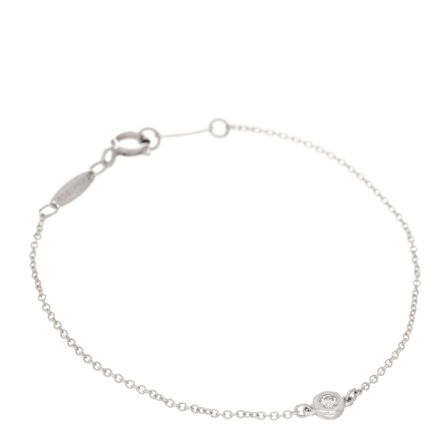 Sterling Silver Diamond .05ct Elsa Peretti Diamonds by the Yard Bracelet