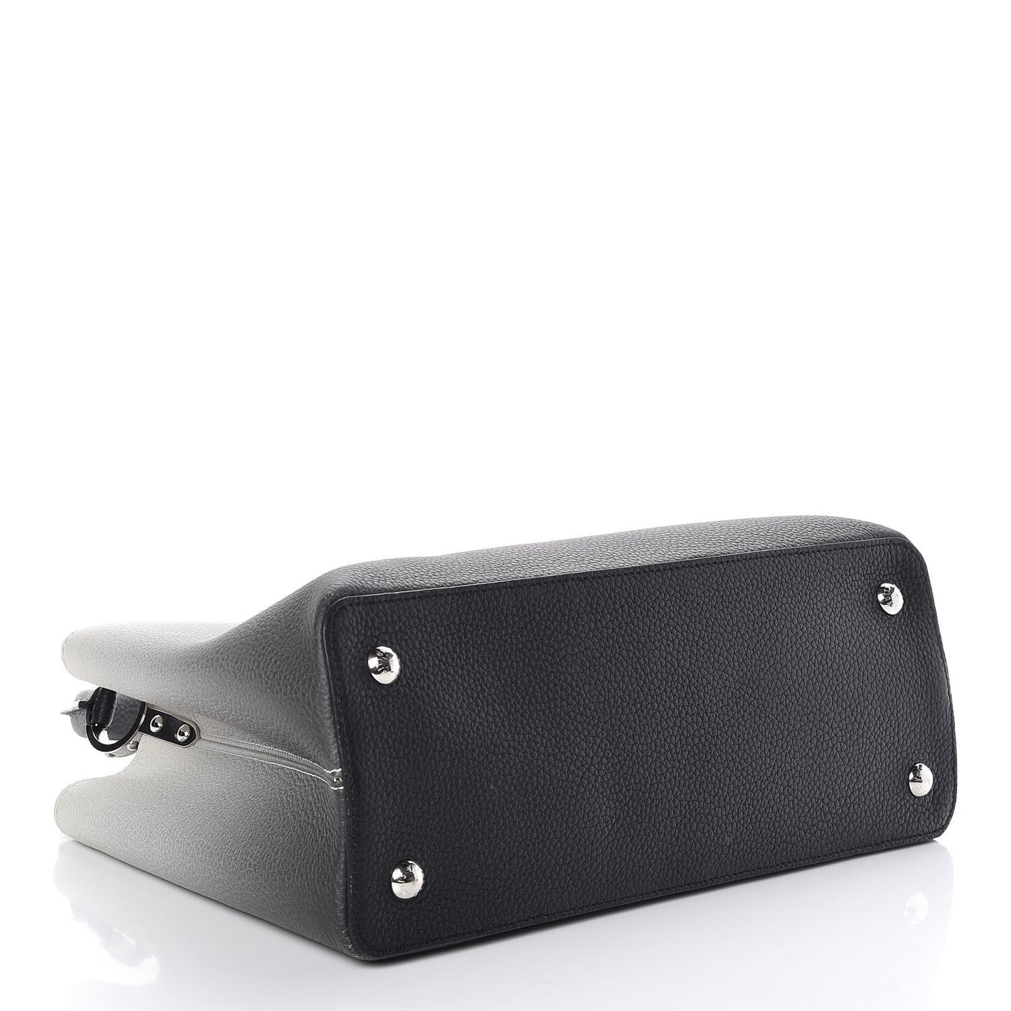 Taurillon Capucines MM Cloudy Black