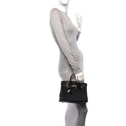 Hermes Togo Matte Alligator Birkin Touch 25 Black 2 of 16