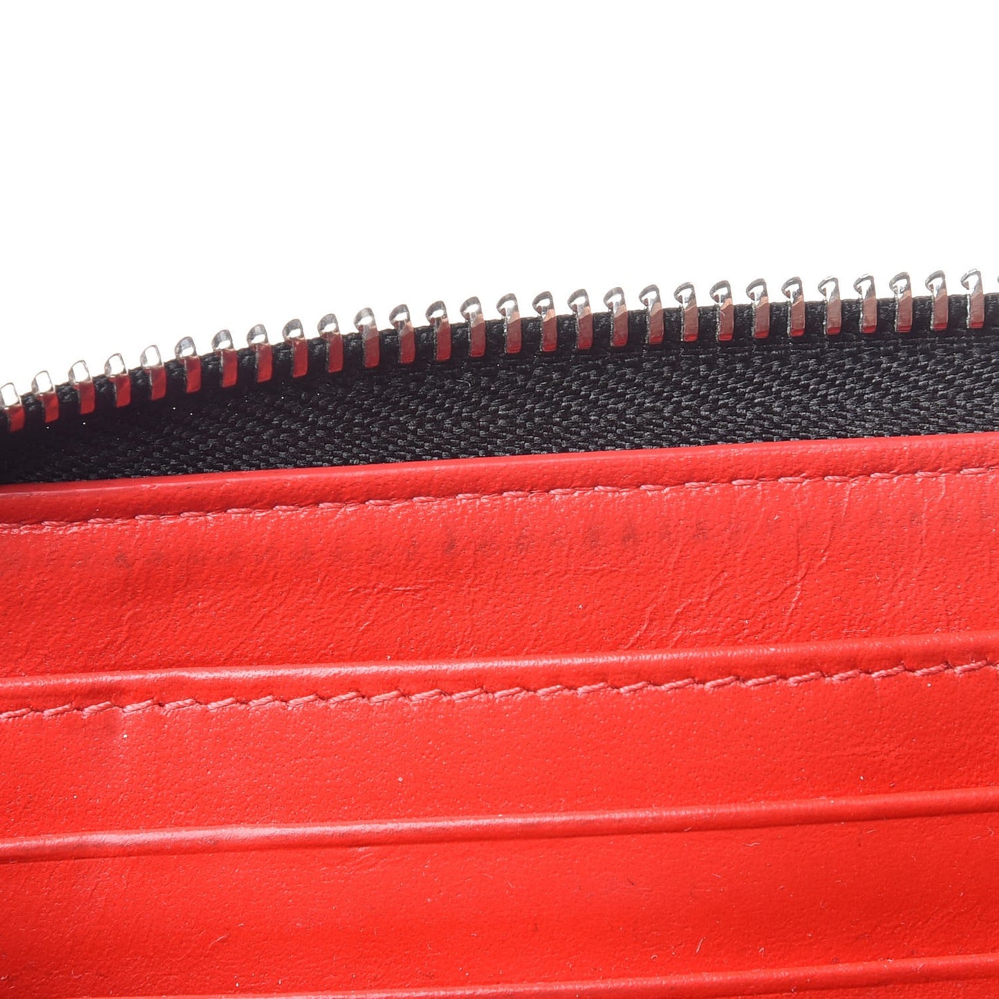 Metallic Specchio Panettone Spiked Zip Around Wallet Gold