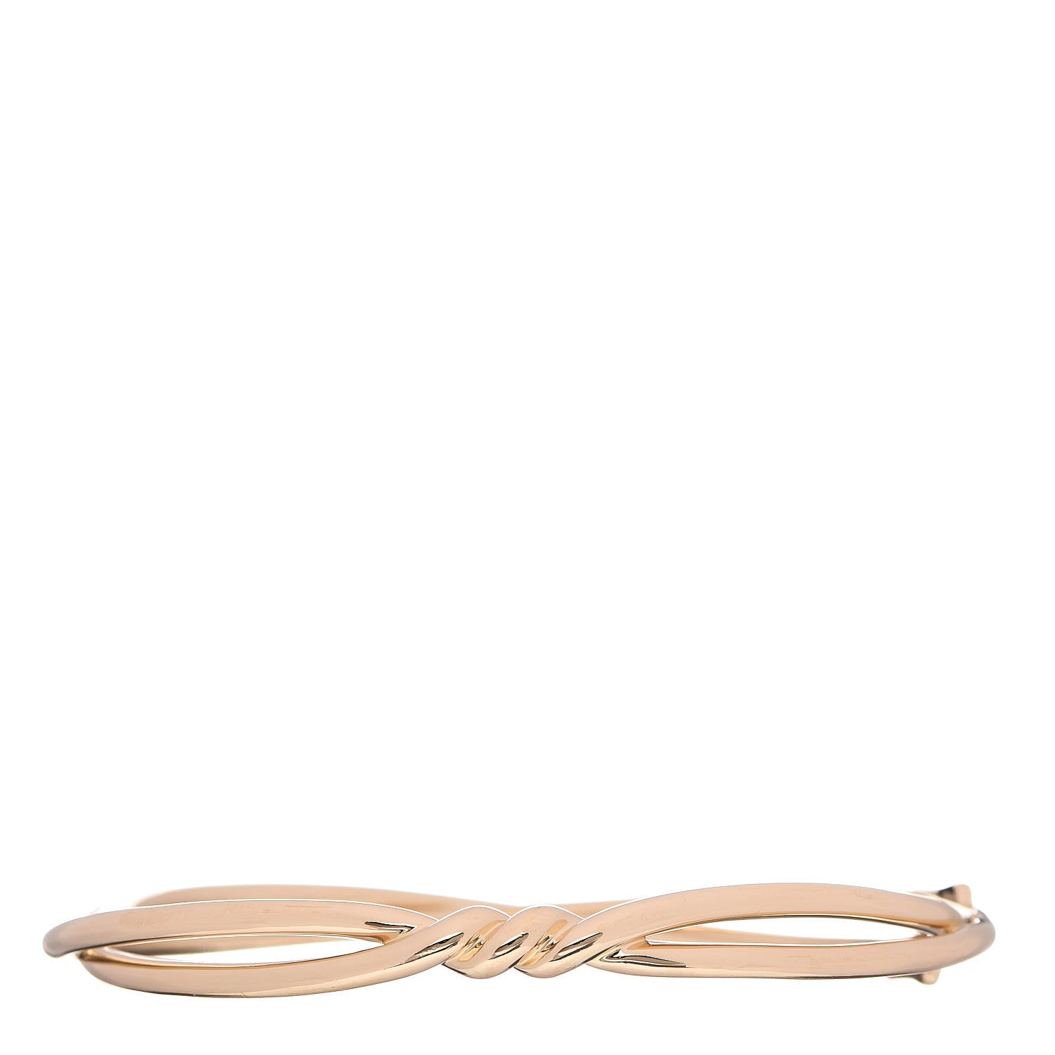 David Yurman 18K Yellow Gold Continuance Center Twist Bracelet 1 of 4