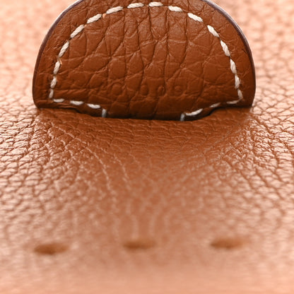 Hermes Taurillon Clemence Amazone Evelyne III PM Gold Ecru 7 of 10