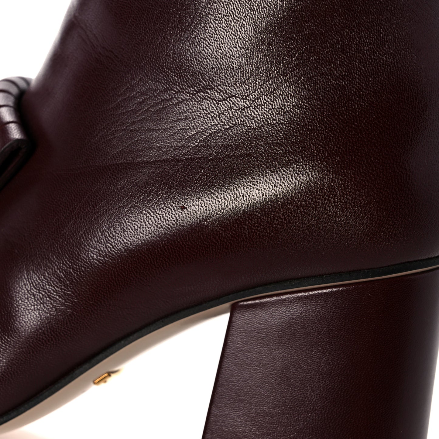 Malaga Kid GG Marmont Fringe 75mm Ankle Boots 36 Vintage Bordeaux