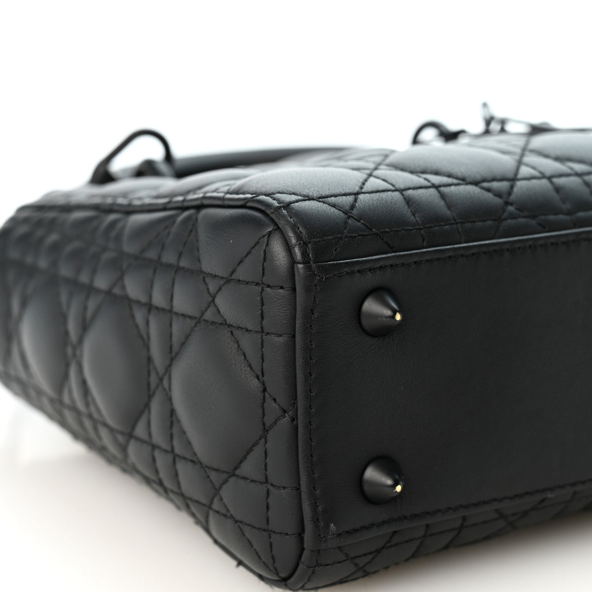 Ultra Matte Calfskin Cannage Small My ABCDior Lady Dior Black