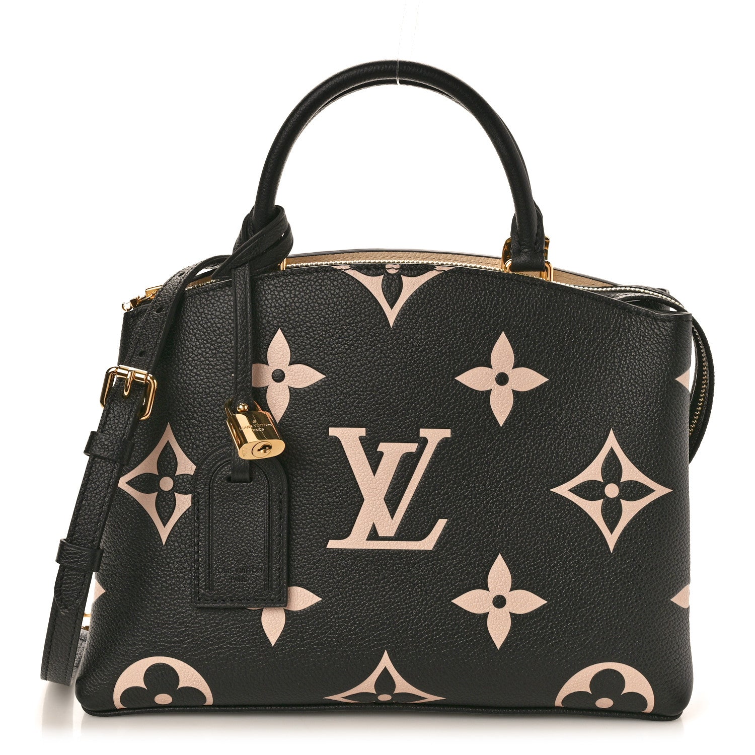 Louis Vuitton Empreinte Monogram Giant Petit Palais Black Beige 1 of 9