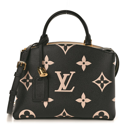 Louis Vuitton Empreinte Monogram Giant Petit Palais Black Beige 1 of 9