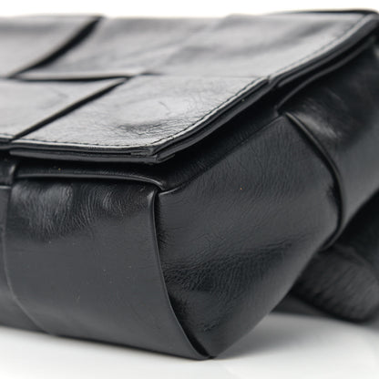 Bottega Veneta Paper Calfskin Intrecciato Cassette Belt Bag Black 8 of 8
