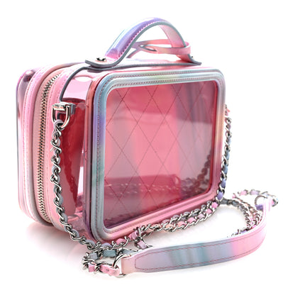Chanel PVC Lambskin Filigree Small CC Filigree Vanity Case Pink Multicolor 3 of 10