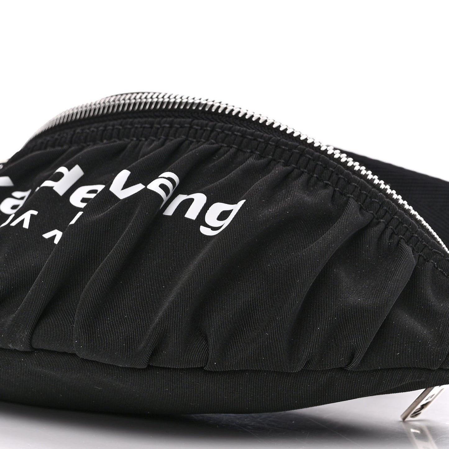 Nylon Logo Printed Belt Bag Black