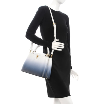 Louis Vuitton Taurillon Capucines PM Blue Marine 2 of 7