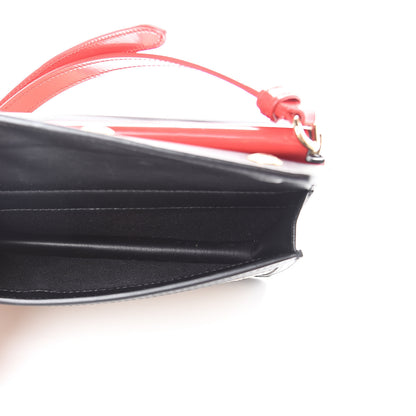 Burberry Calfskin Lizard Embossed Mini Title Bag with Pocket Black Honey 4 of 14
