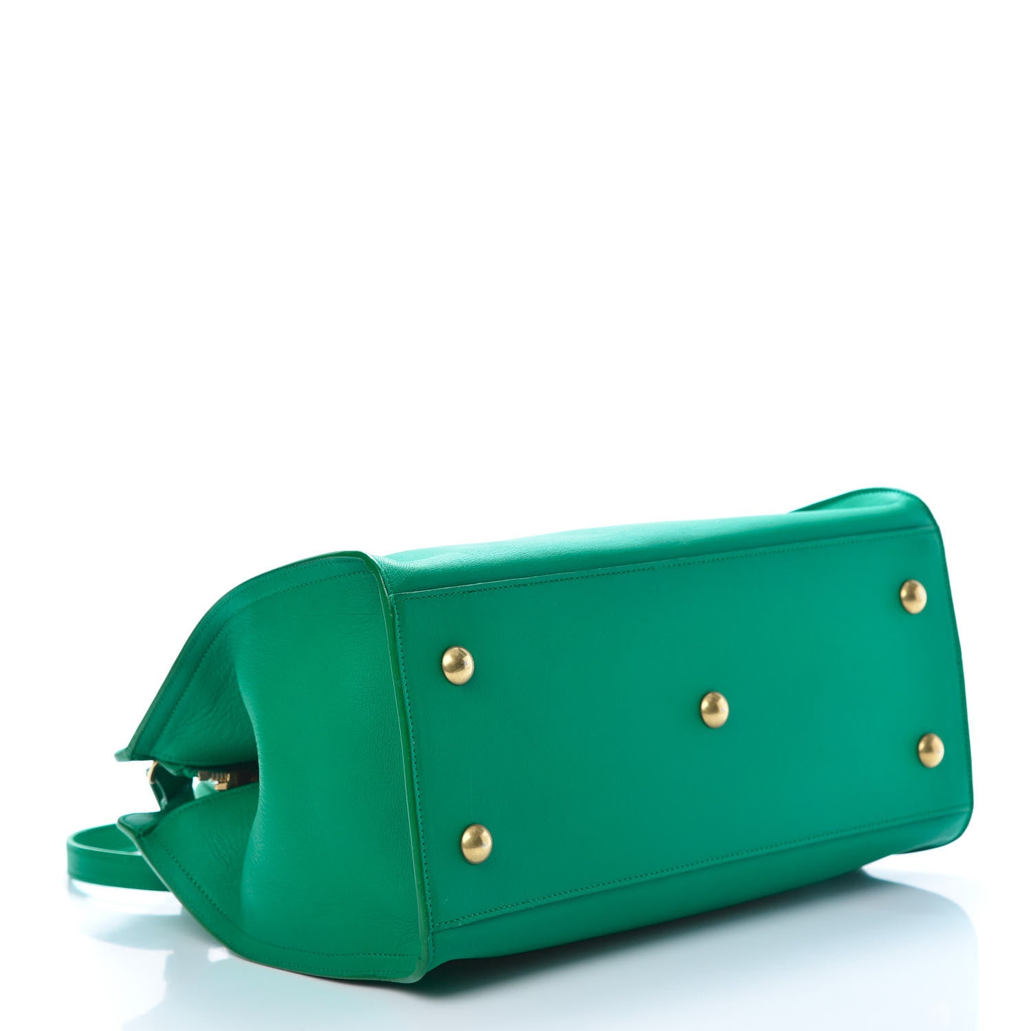Saint Laurent Calfskin Small Classic Y Cabas Green 3 of 12
