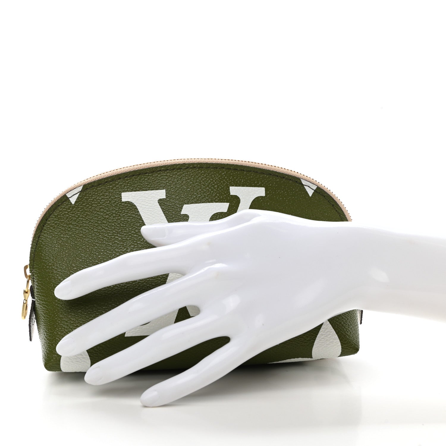 Louis Vuitton Monogram Giant Cosmetic Pouch Kaki 2 of 6