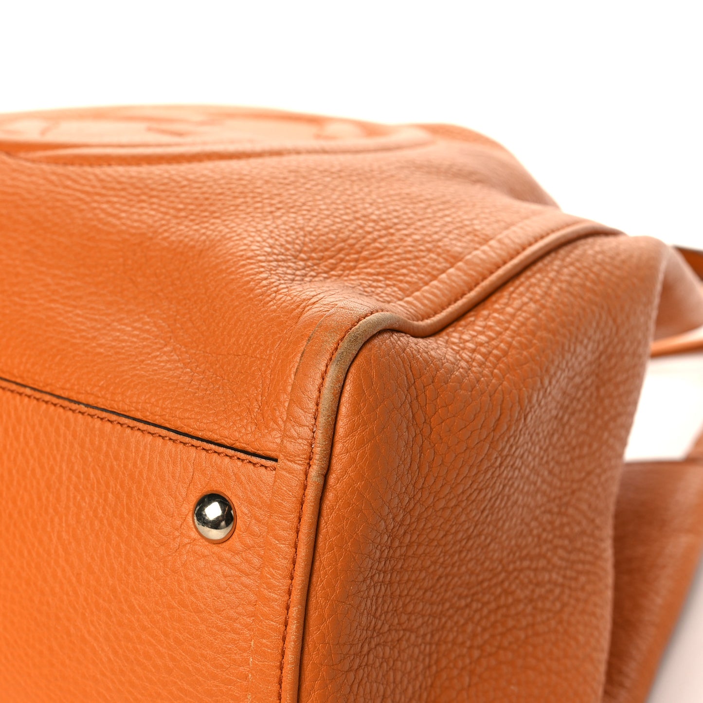 Pebbled Calfskin Medium Soho Shoulder Bag Curcuma
