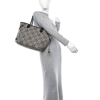 Louis Vuitton Jacquard Since 1854 Neverfull MM Grey 2 of 10