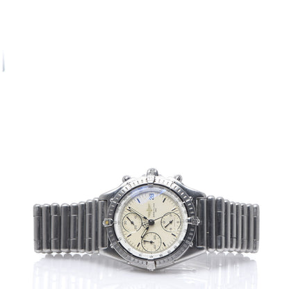 Breitling Stainless Steel 39mm Chronomat Bullet Link Automatic Watch Beige A13048 2 of 7