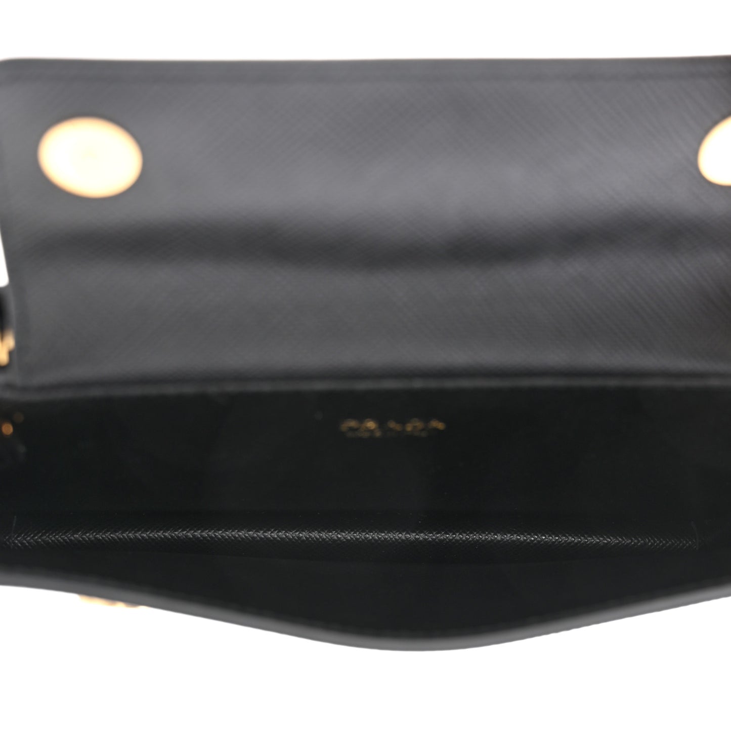 Saffiano Metal Oro Phone Case Black
