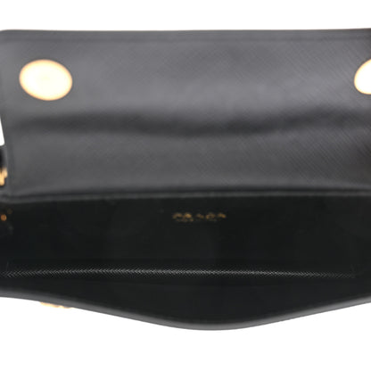 Prada Saffiano Metal Oro Phone Case Black 5 of 12
