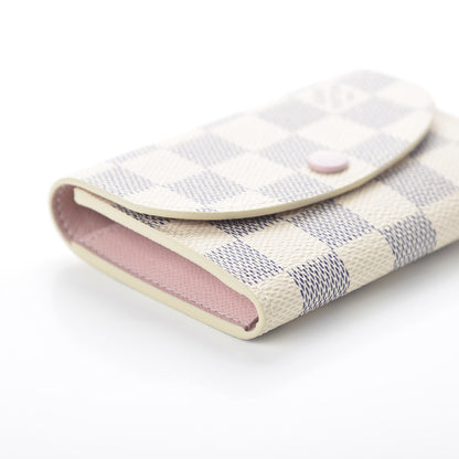 Louis Vuitton Damier Azur Rosalie Coin Purse Rose Ballerine 6 of 9