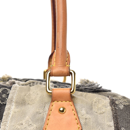 Louis Vuitton Denim Patchwork Bowly Black 13 of 14