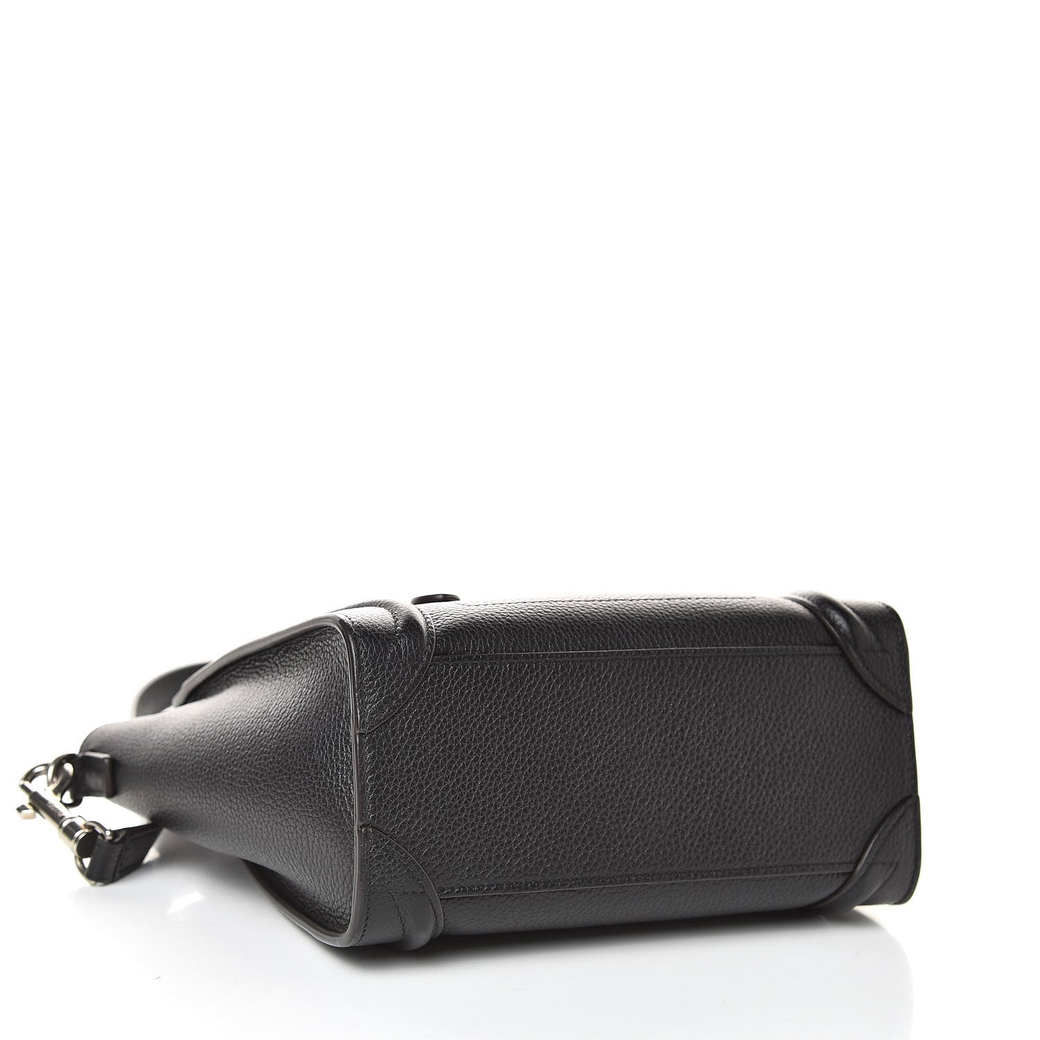 Celine Drummed Calfskin Nano Luggage Black 4 of 14