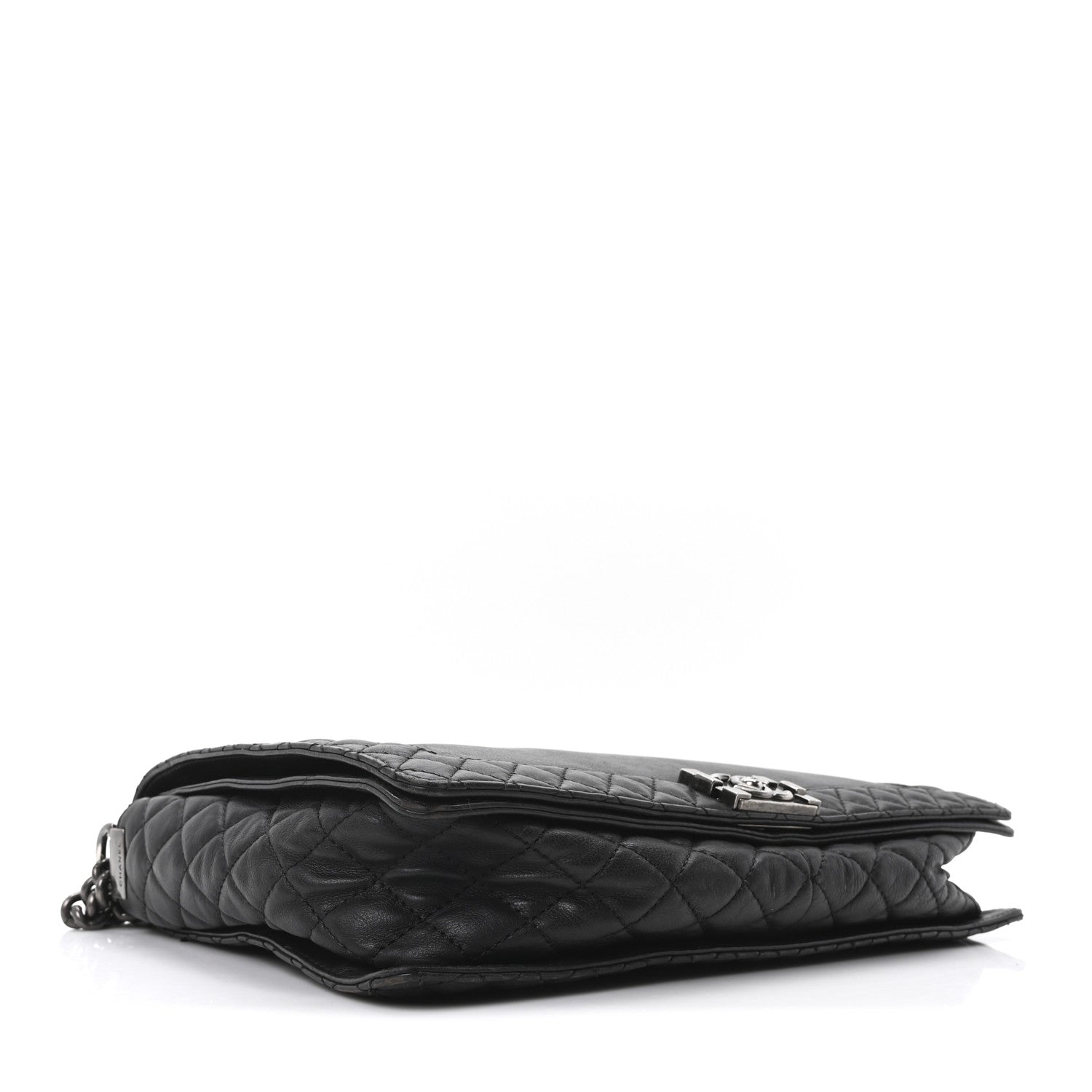 Chanel Calfskin Large Boy Reverso Flap Black 4 of 10