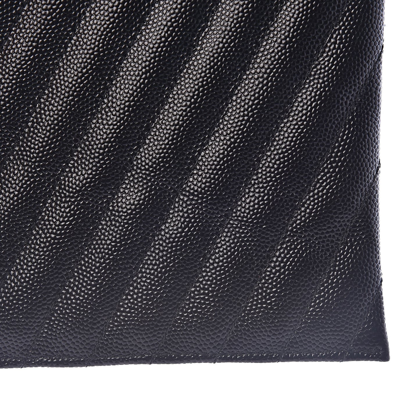 Grain De Poudre Chevron Monogram Bill Pouch Black
