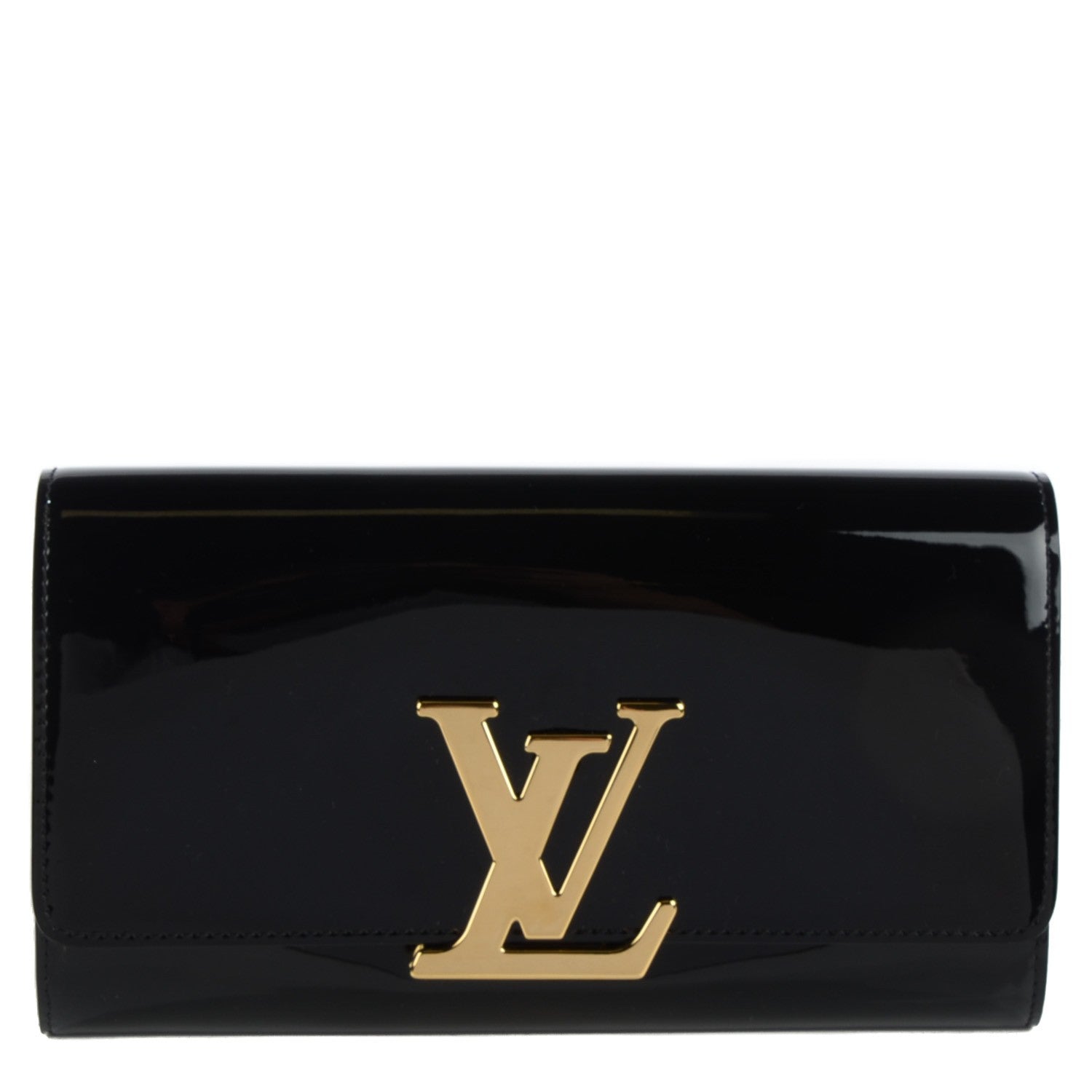 Louis Vuitton Patent Louise Clutch Black 1 of 7