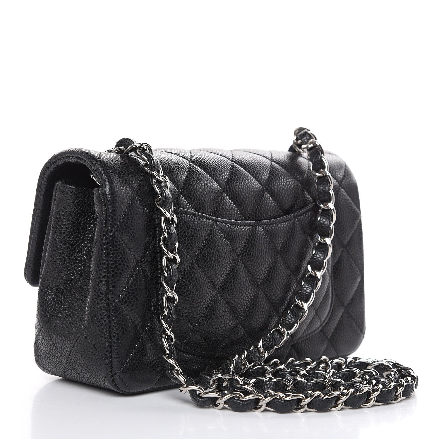 Chanel Caviar Quilted Mini Rectangular Flap Black 3 of 11