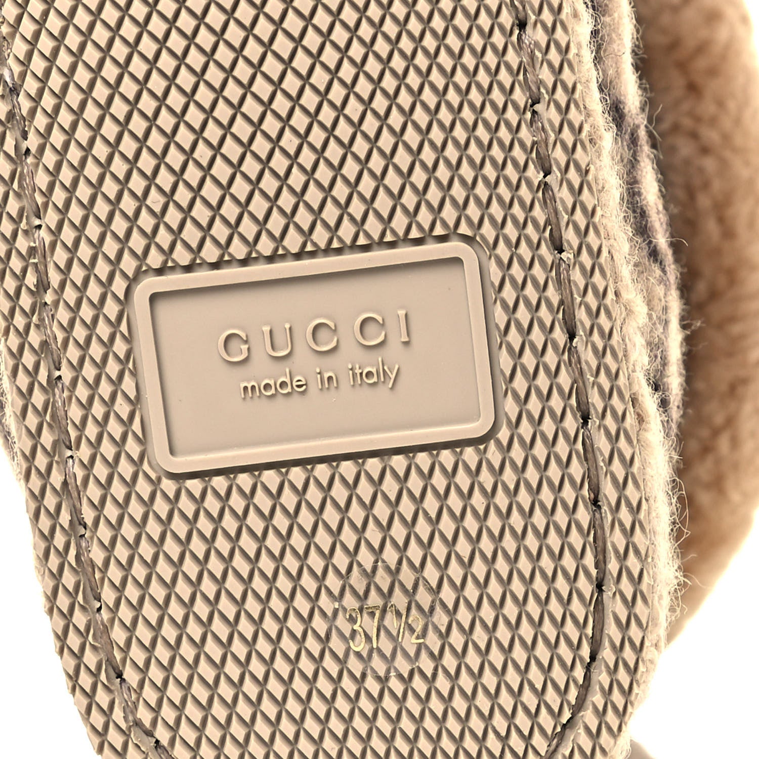 Gucci Covered Wool GG Monogram Womens Fria Horsebit Ankle Boots 37.5 Beige Ebony Butterscotch 6 of 8
