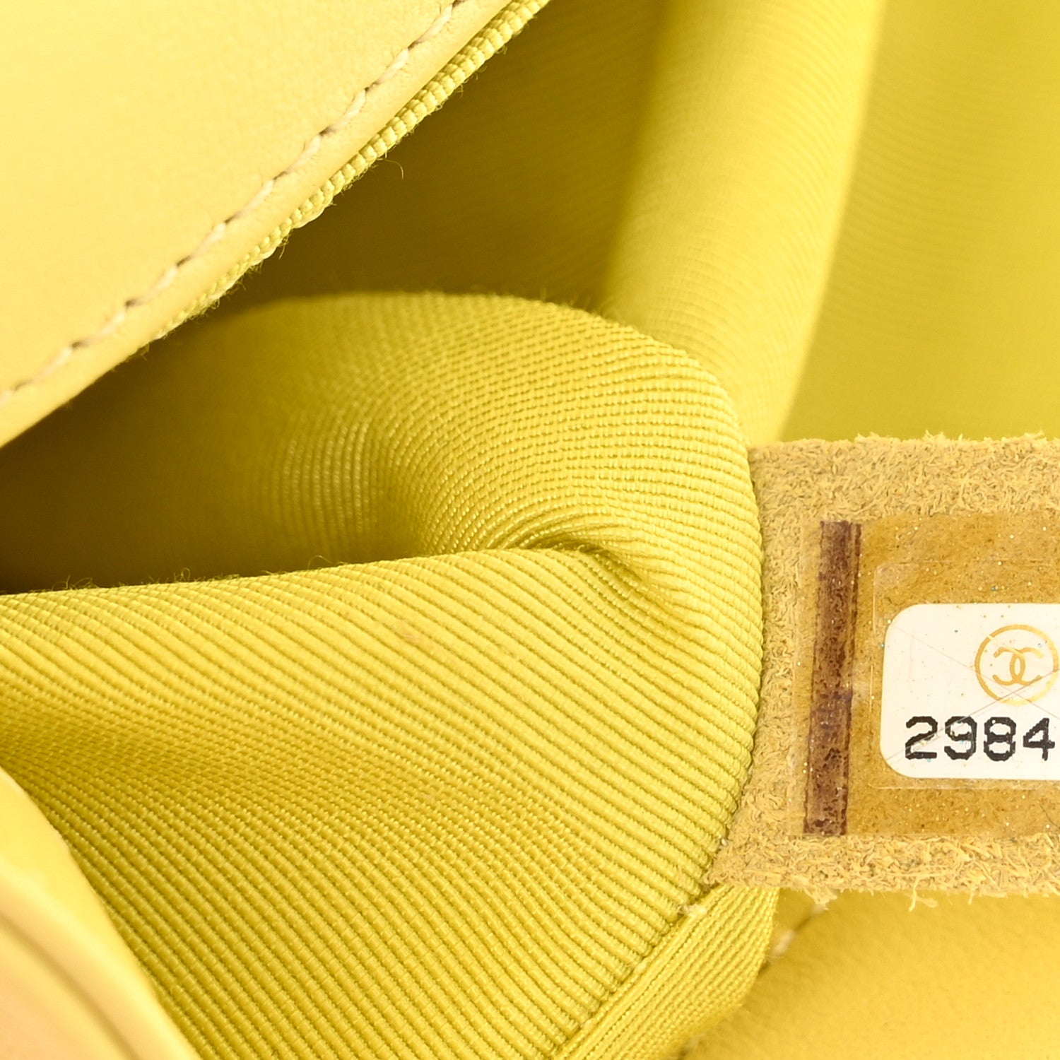 Chanel Lambskin Quilted Small Boy Flap Yellow 6 of 9