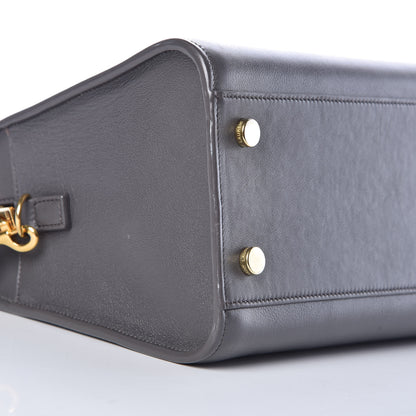 Saint Laurent Calfskin Small Monogram Cabas Grey 5 of 11