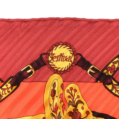 Hermes Silk Plisse Festival Scarf 5 of 7