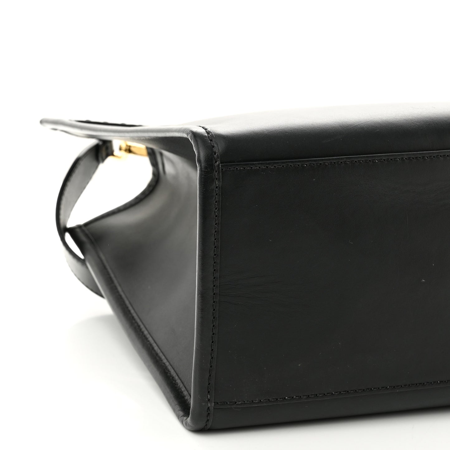 Vitello King Plexiglass Medium Fendi Sunshine Shopper Tote Black