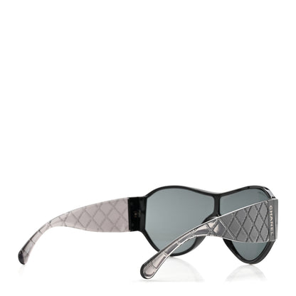 Chanel Acetate Quilted CC Sunglasses 5426 Black 4 of 8