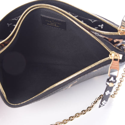 Louis Vuitton Monogram Giant Jungle Pochette Double Zip Black 6 of 10