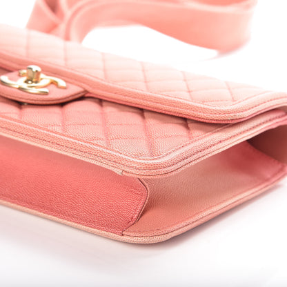 Chanel Caviar Quilted Medium Sunset On The Sea Flap Coral 8 of 8