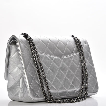 Chanel Metallic Lambskin Quilted 2.55 Reissue 227 Flap Silver 3 of 9