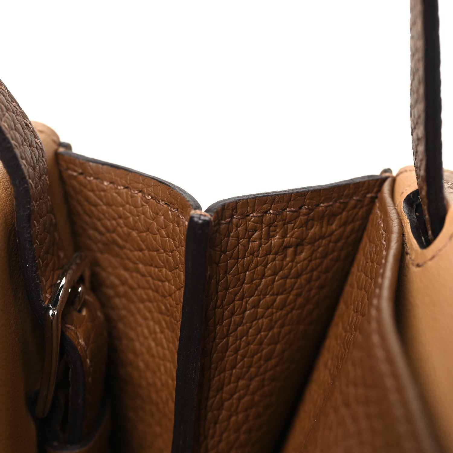 Hermes Taurillon Clemence Verso Halzan 25 Alezan Sesame 1781584