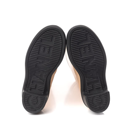 Chanel Rubber Logo Rain Boots 35 Beige 5 of 5