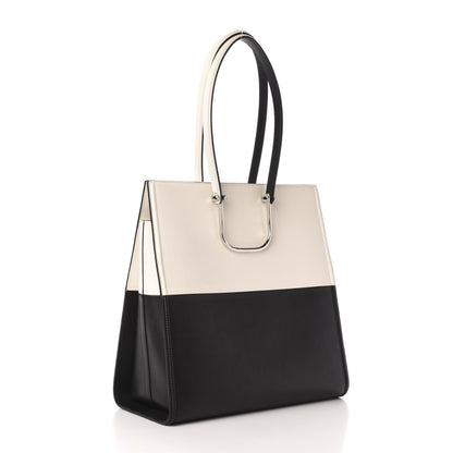 Alexander McQueen Calfskin The Tall Story Shoulder Bag Black White 3 of 10