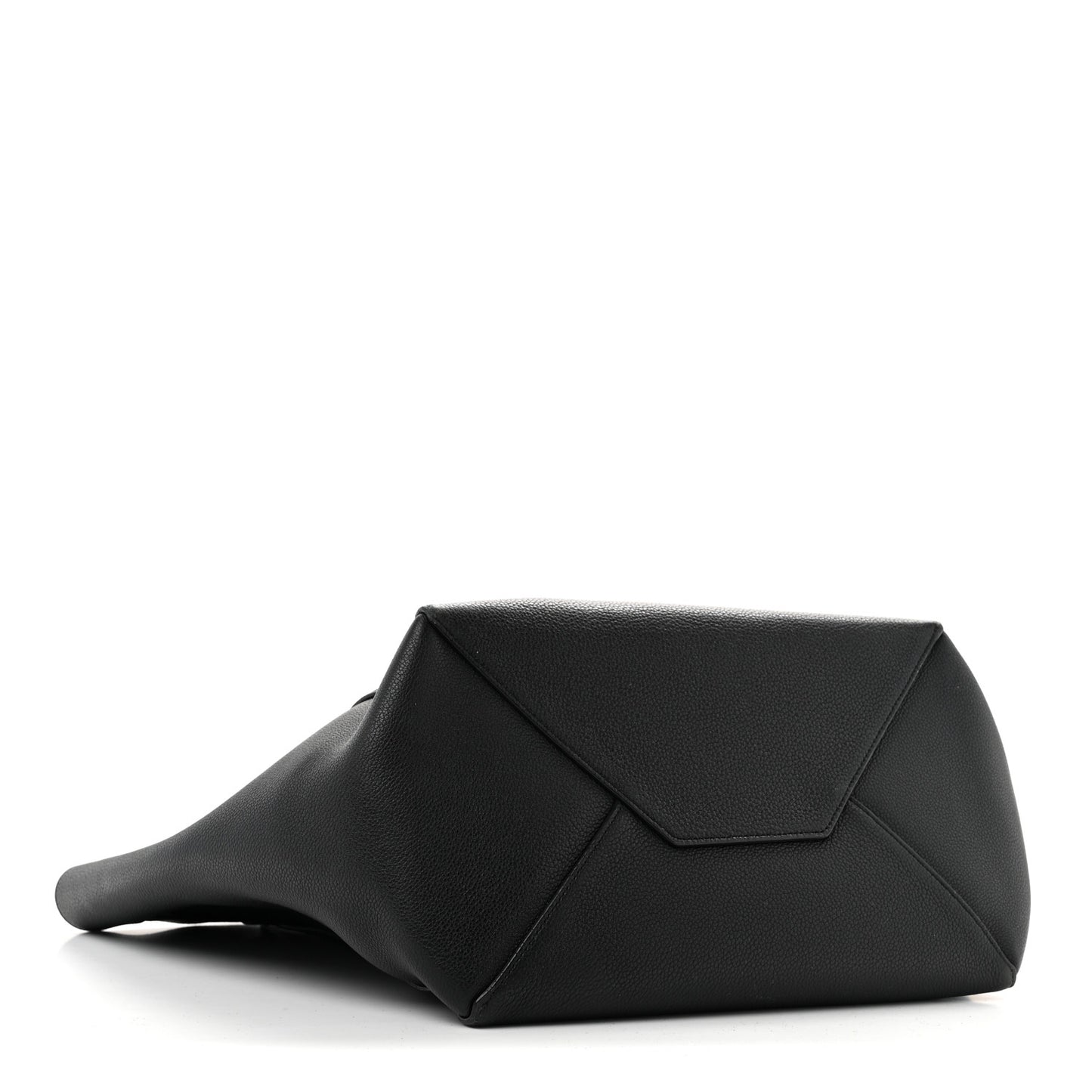 Soft Grained Calfskin Small Belt Cabas Phantom Black