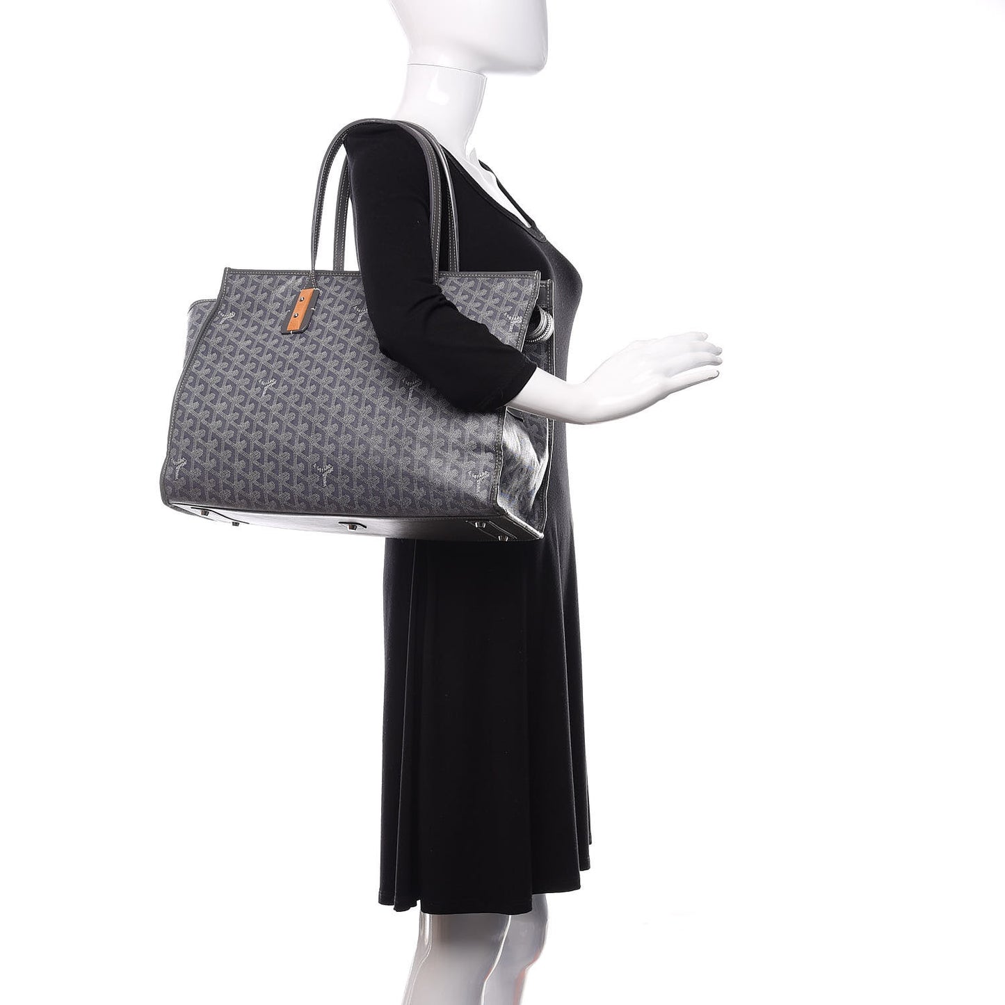 Goyardine Marquises Tote Grey